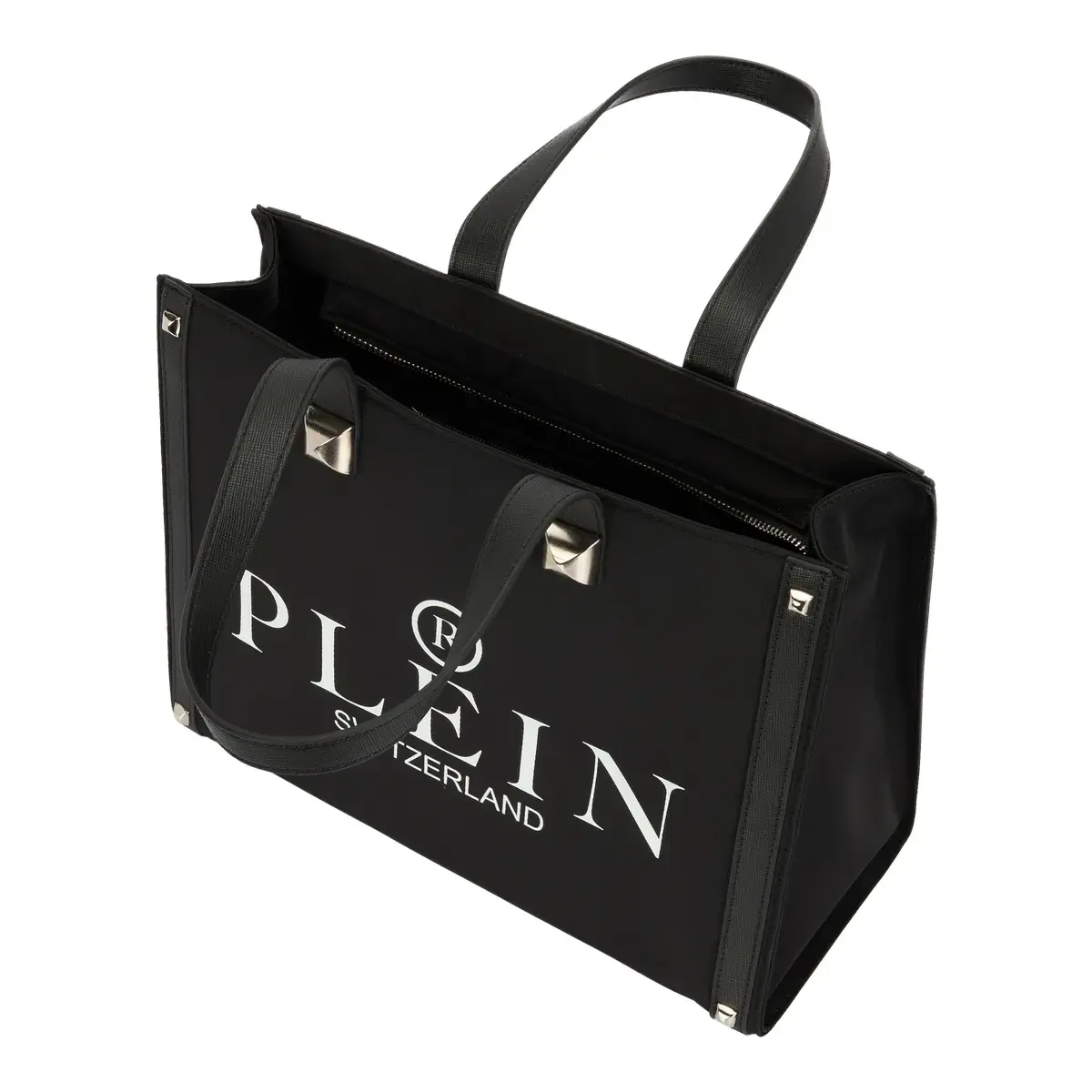 Shopper Tote mit Logo und Nieten