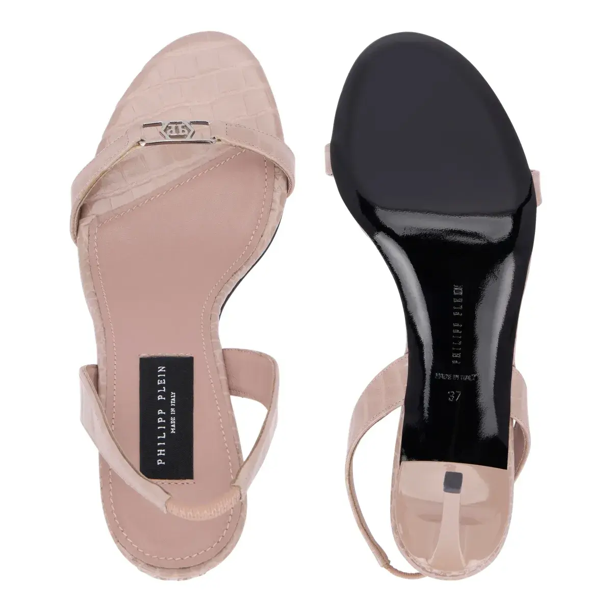 Elegante beige Slingback-Sandaletten mit Absatz
