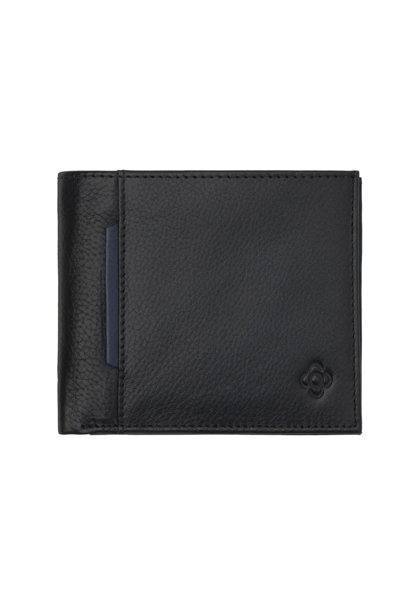 Minimalistische Lederbrieftasche mit Logoprägung