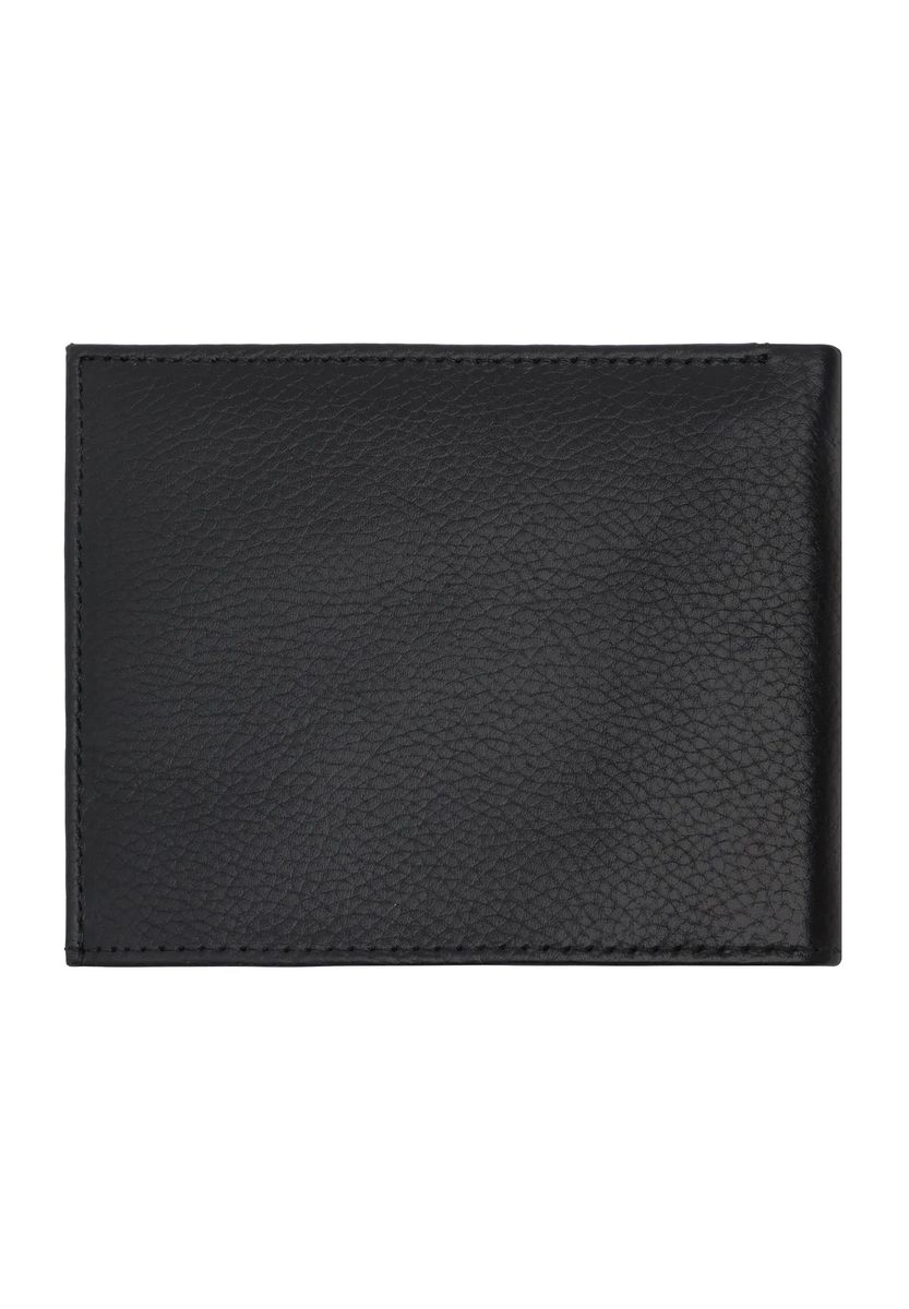 Minimalistische Lederbrieftasche mit Logoprägung