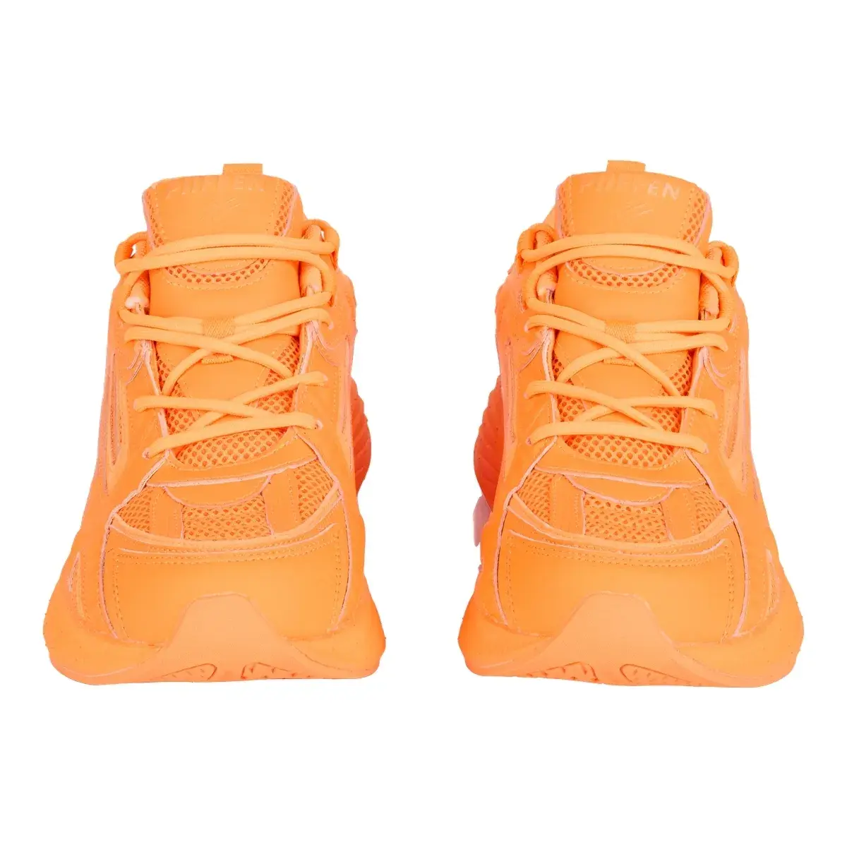 Leuchtend orangefarbene Klobige Sneaker