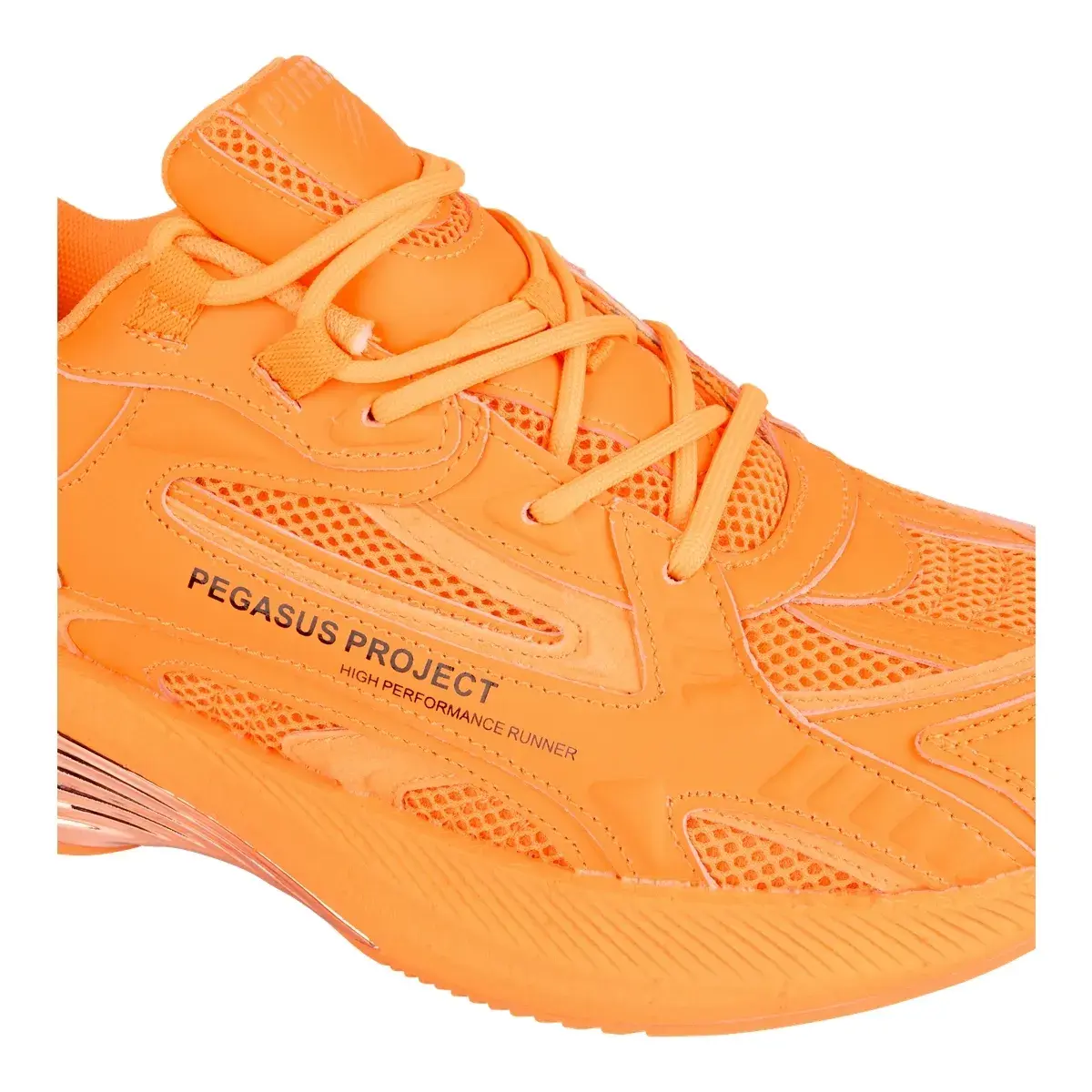 Leuchtend orangefarbene Klobige Sneaker