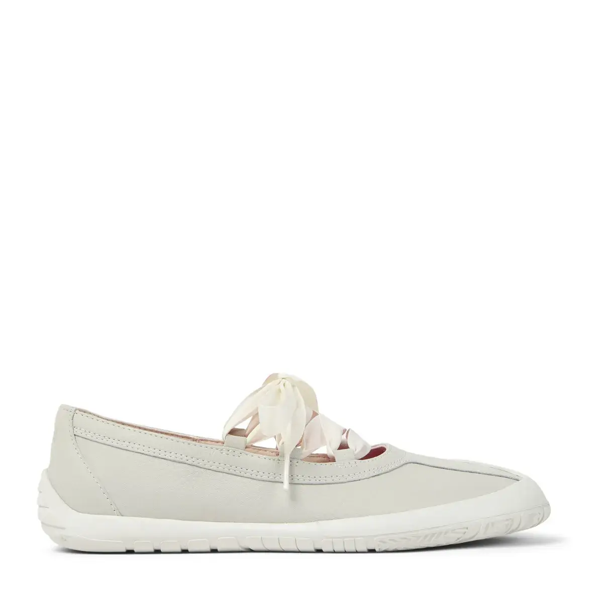 Leder Ballerinas mit Schleifenbändern