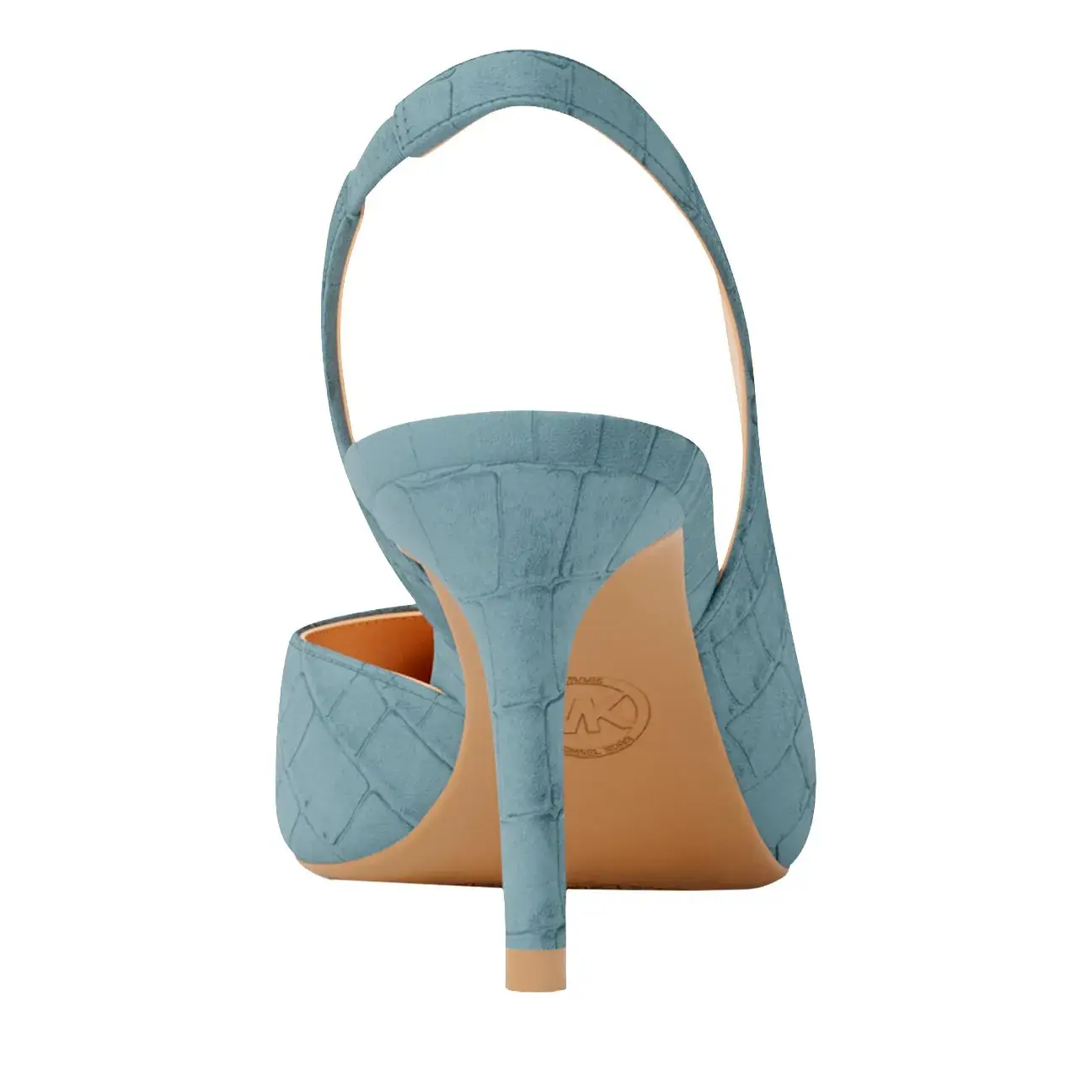 Slingback Pumps mit spitzen Zehen und Absatz