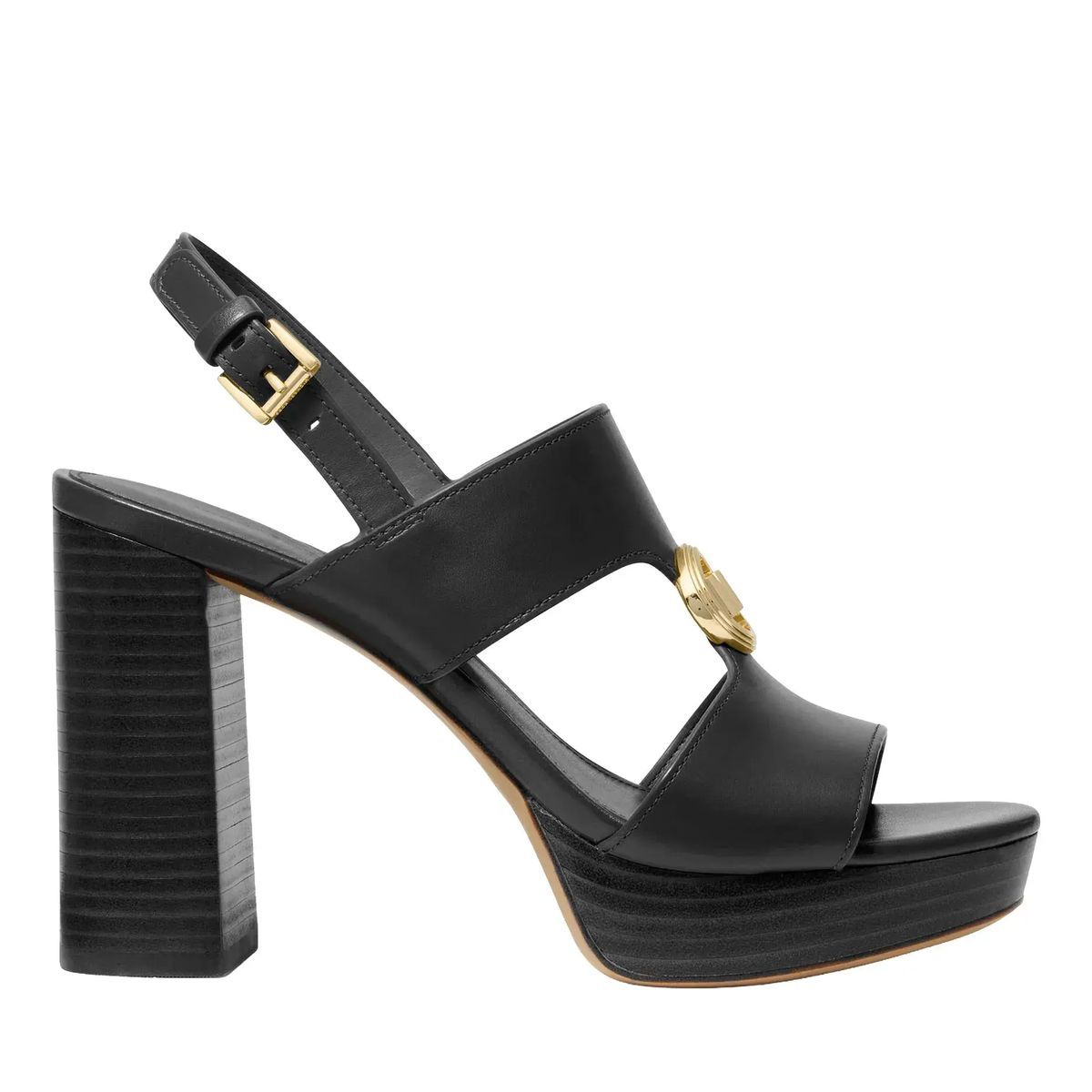 Plateau-Sandalette mit Blockabsatz