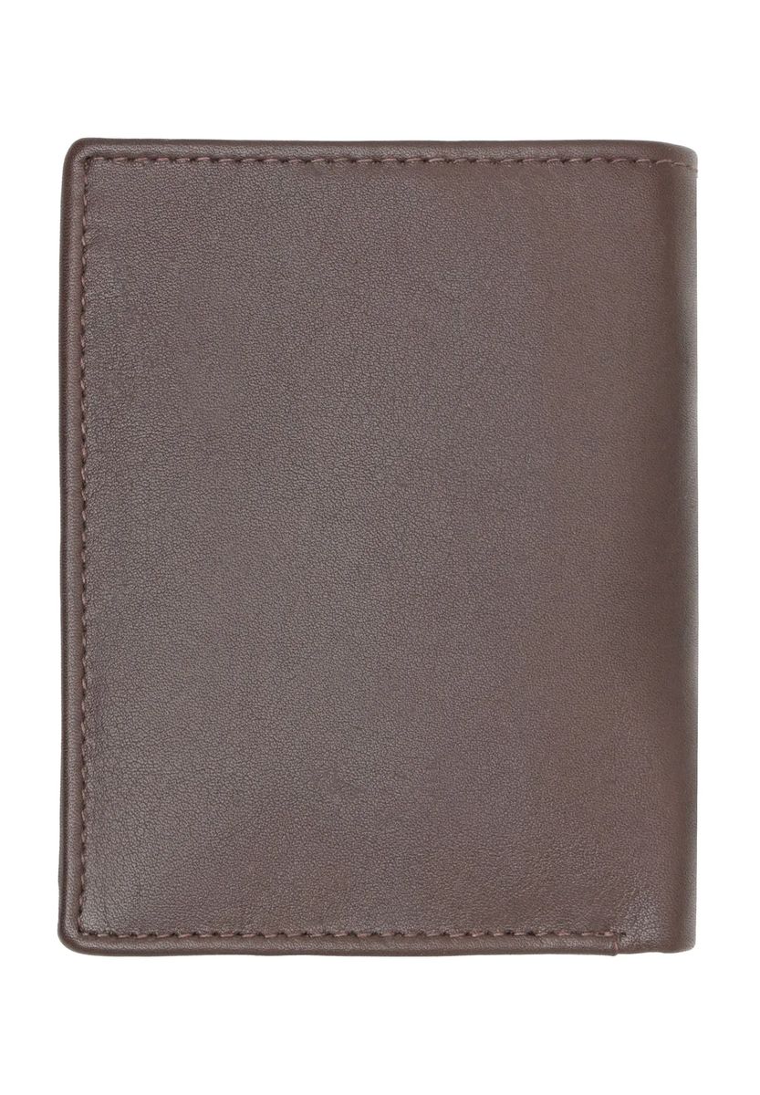 Klassische Leder-Brieftasche mit Sichtfach