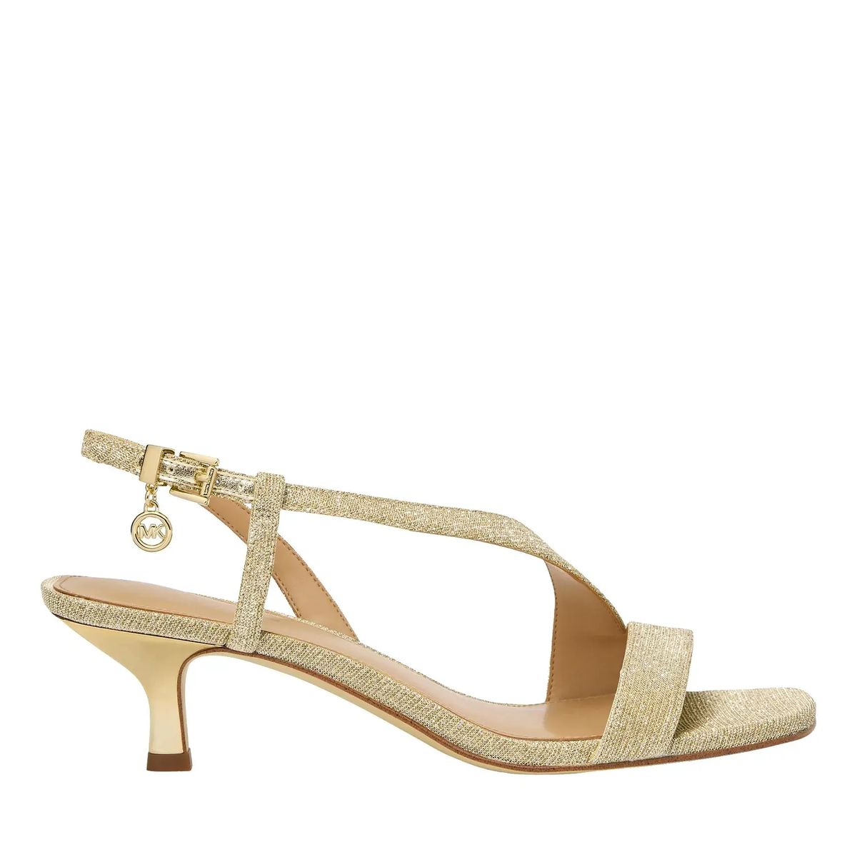 Jaida Kitten Heel Sandale Gold