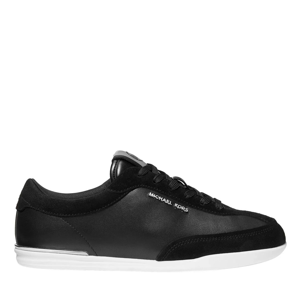 Leder-Sneaker mit flachem Schaft
