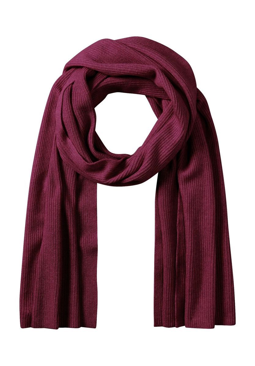 Gerippter Strickschal mit Seidenanteil Unisex