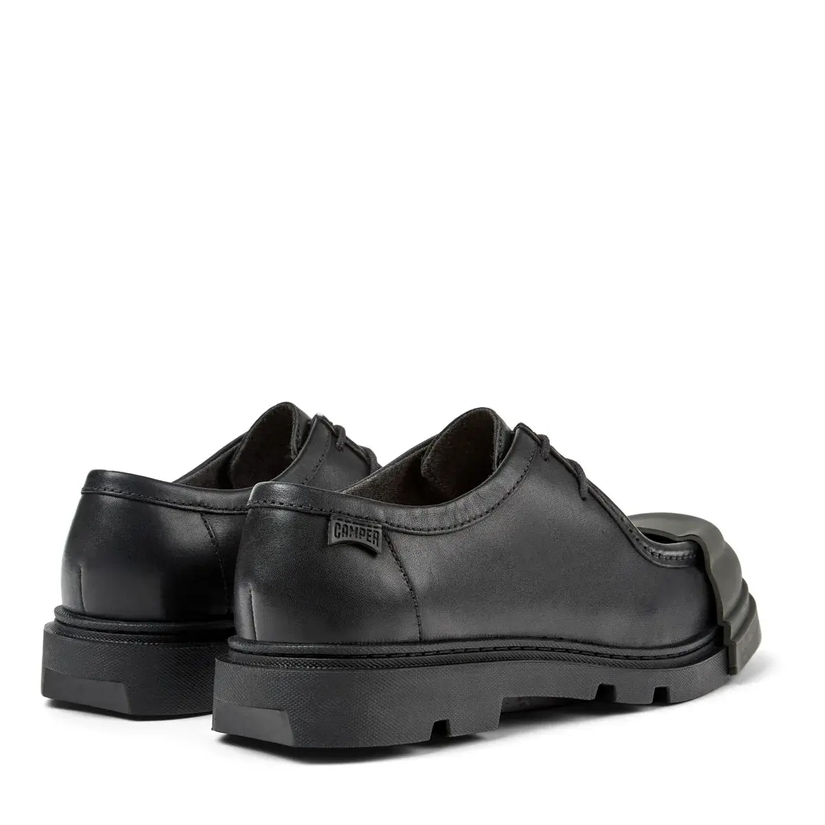 Klassische Oxford-Lederschuhe mit Kappe