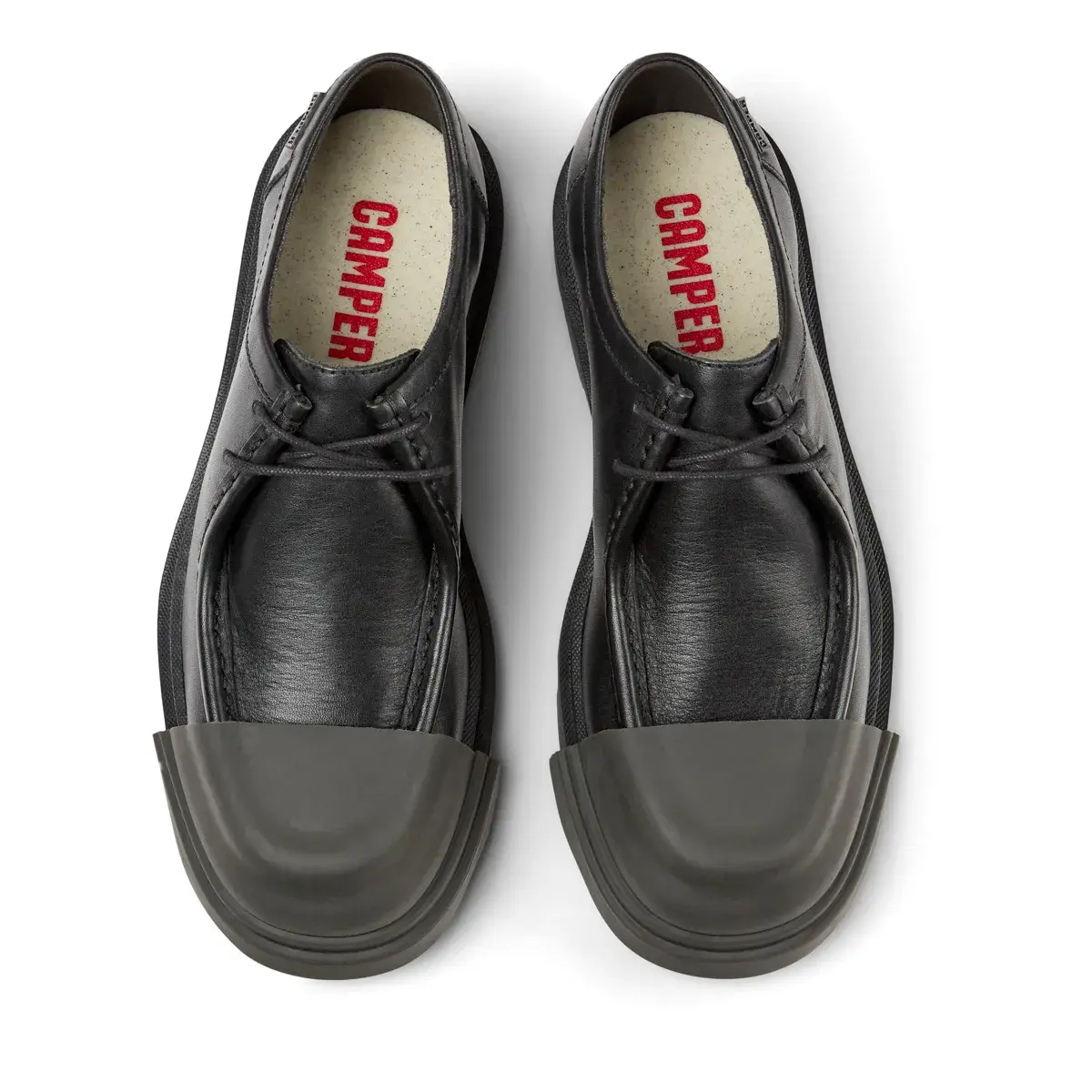 Klassische Oxford-Lederschuhe mit Kappe