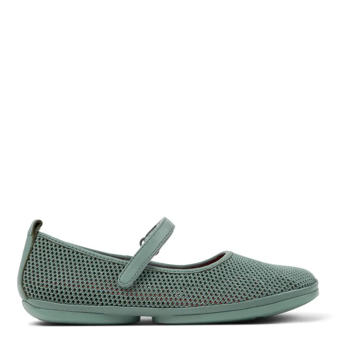 Mintgrüne Mesh Mary Jane Ballerinas