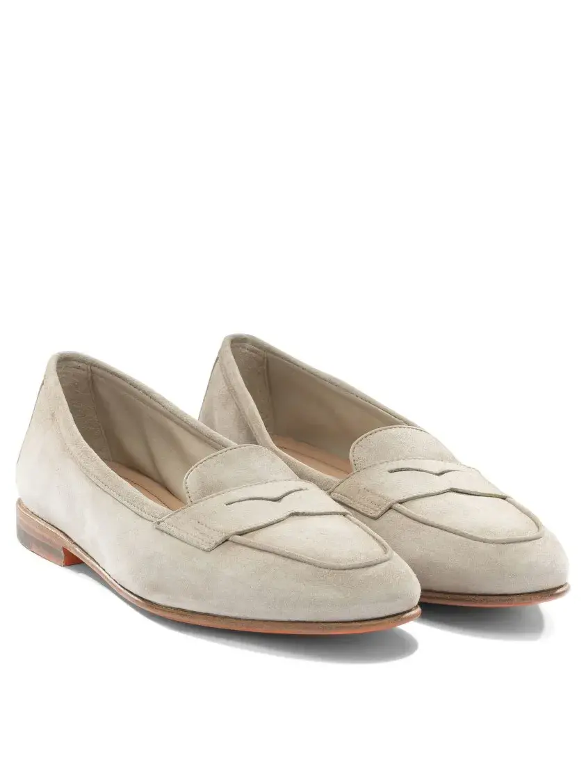 Wildleder-Penny Loafers mit Goodyear-Rahmen