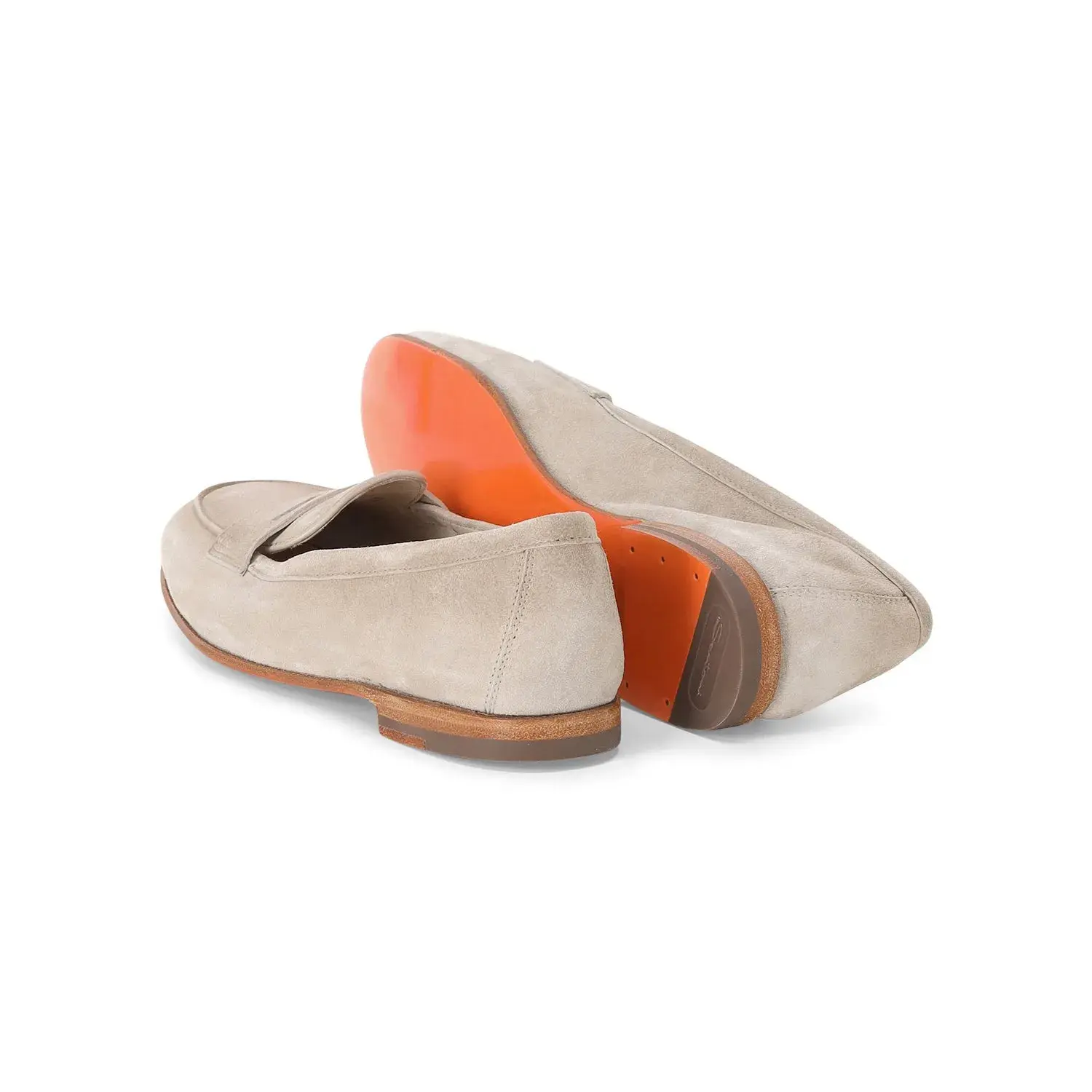 Wildleder-Penny Loafers mit Goodyear-Rahmen