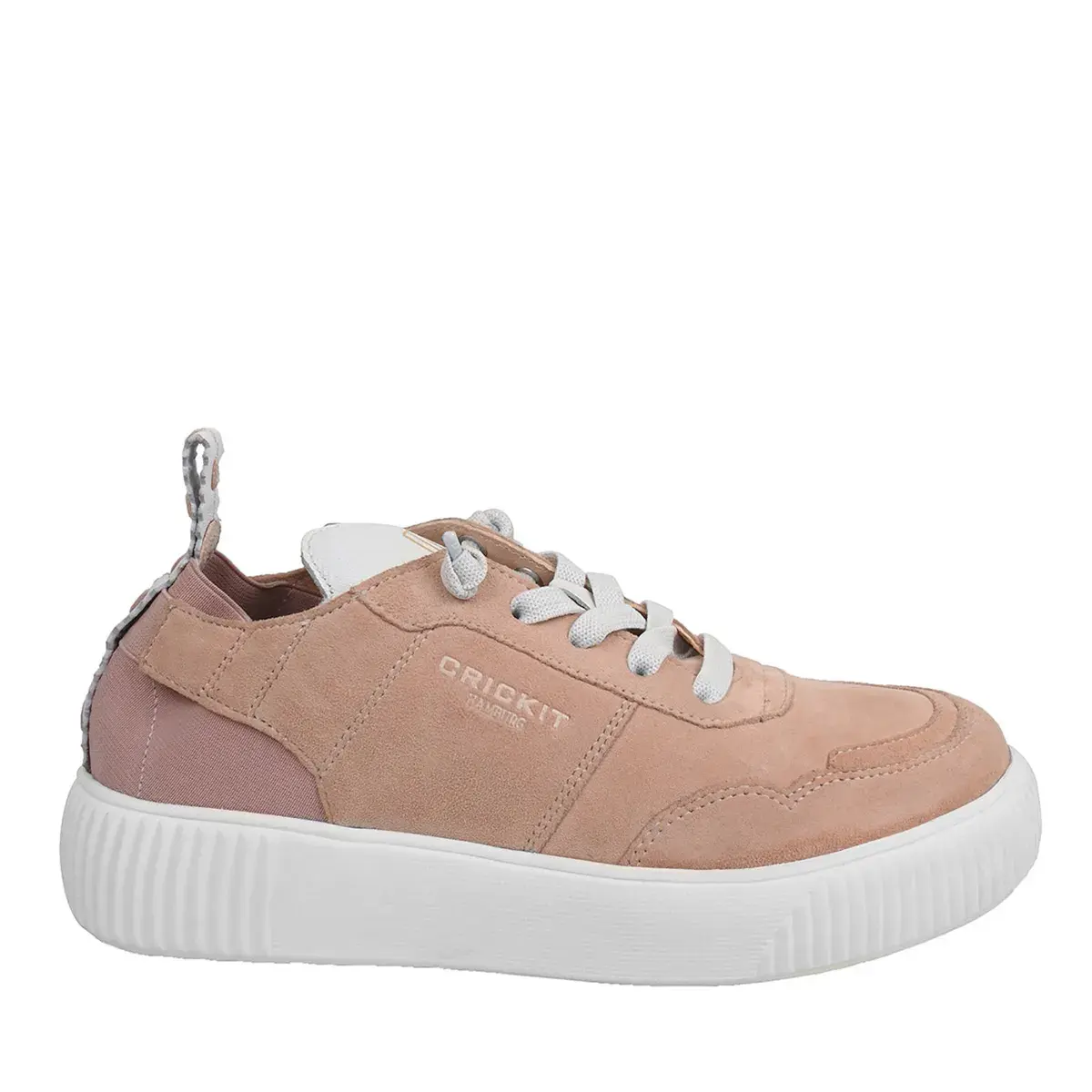 Niedrige Plateau-Sneakers aus Wildleder