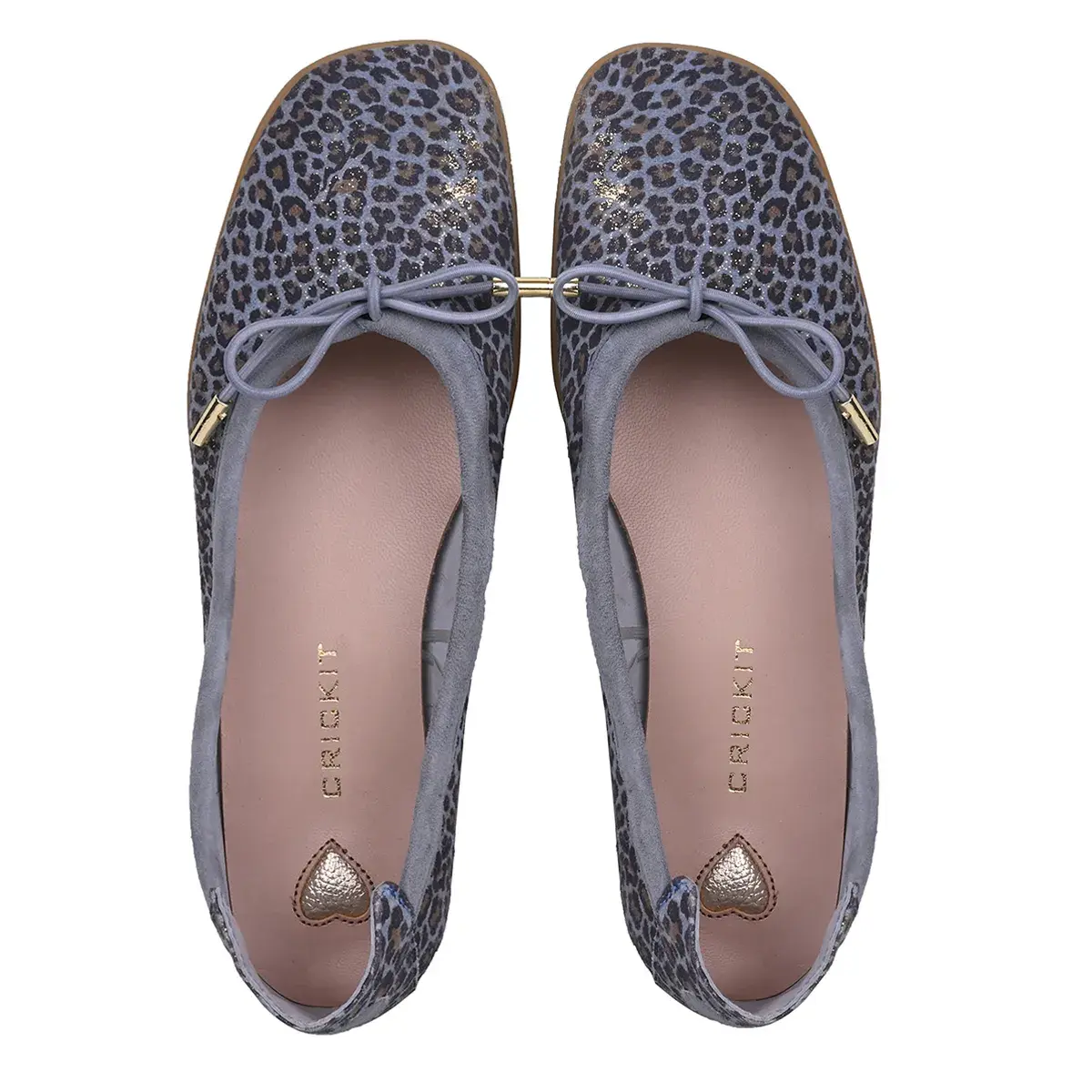 Ballerinas mit Leopardenmuster und Schleife