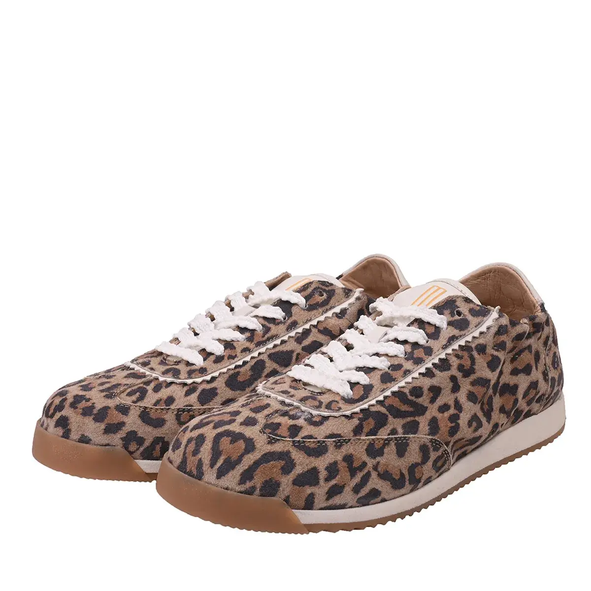 Retro Laufschuhe mit Leopardenmuster