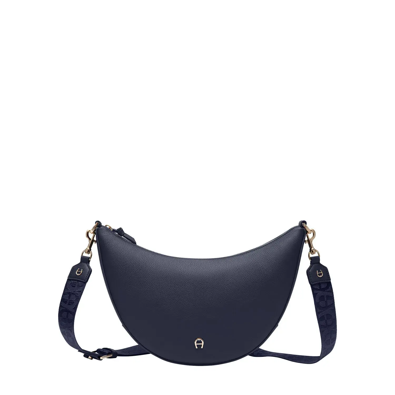Strukturierte Leder Schultertasche