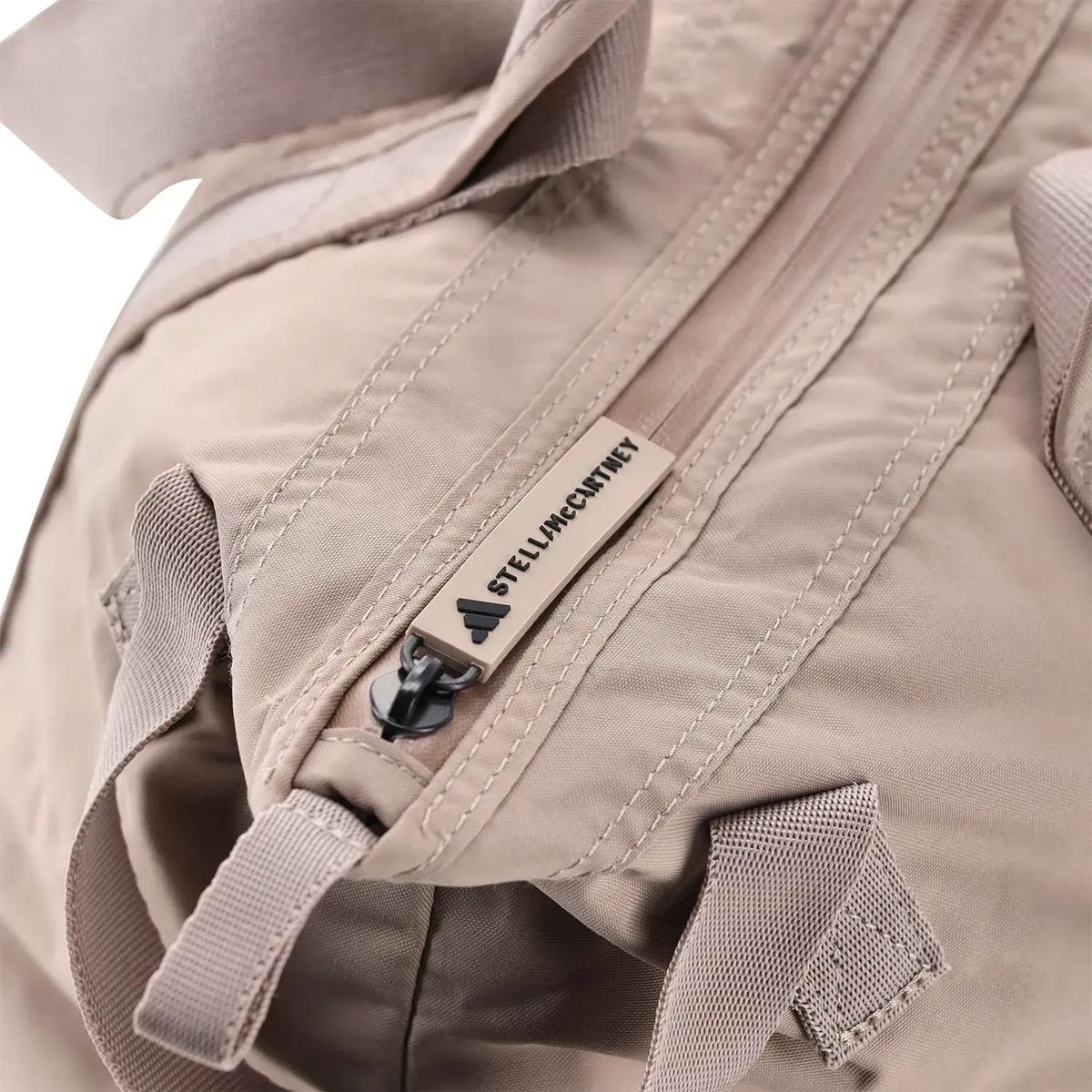 Geräumige beige Tragetasche mit Logo-Print
