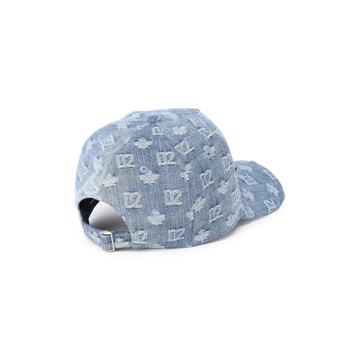 Baseballkappe aus Denim mit Logo-Print