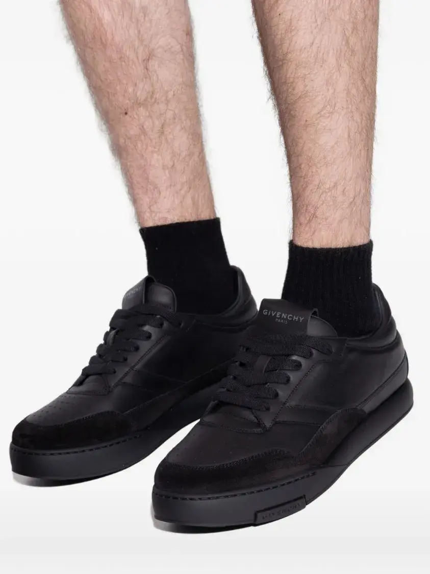 Minimalistische Leder Low-Top Sneaker