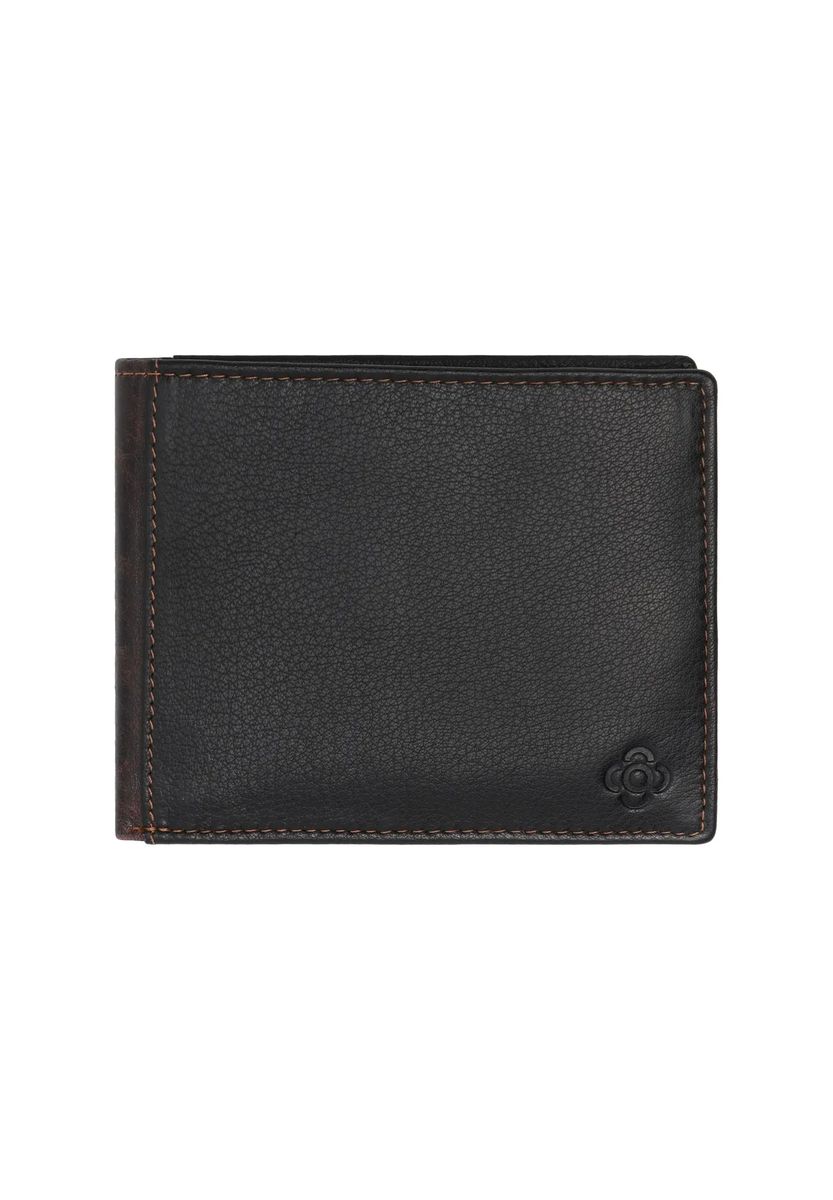 Klassisches Bifold aus genarbtem Leder