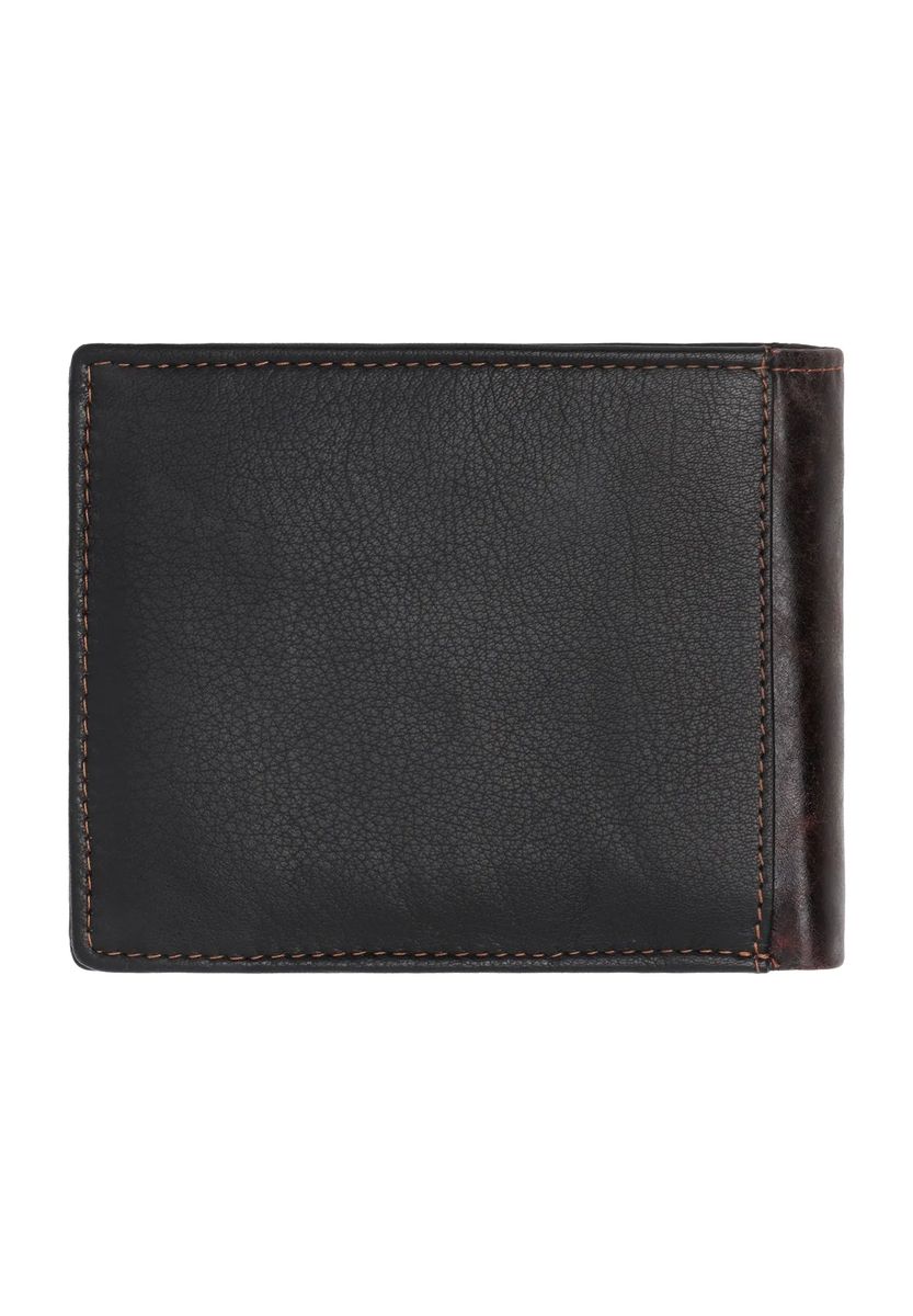Klassisches Bifold aus genarbtem Leder