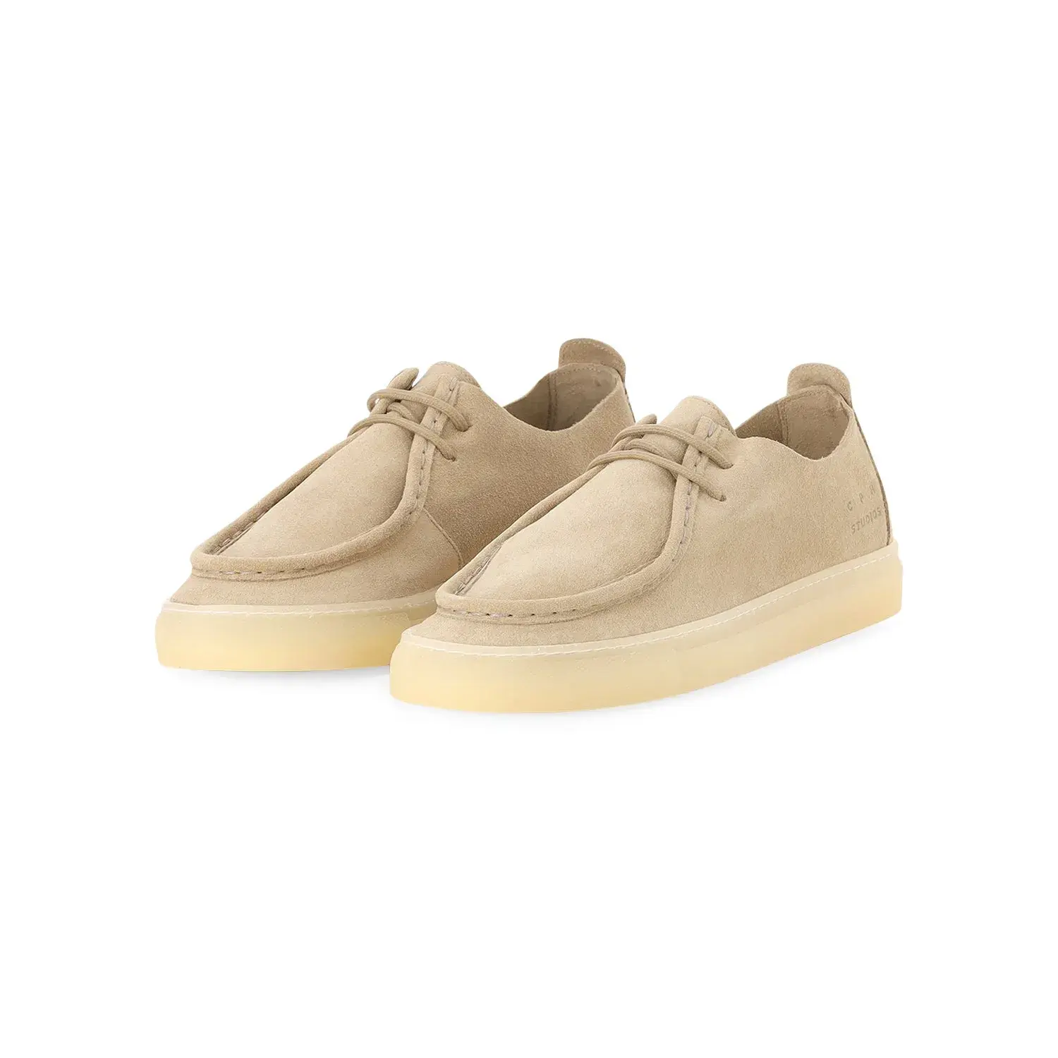 Beige Wildleder Low-Top Sneaker