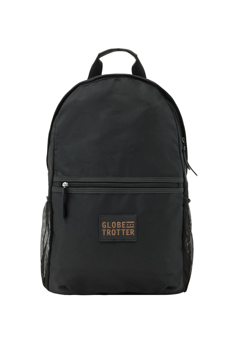 Schwarzer Laptop-Rucksack mit Netztaschen