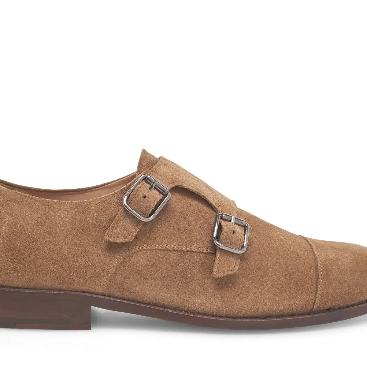 Herren Doppel-Schnallenschuh aus Wildleder