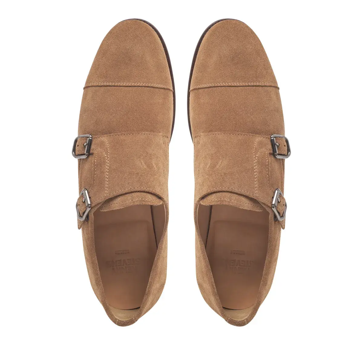 Herren Doppel-Schnallenschuh aus Wildleder