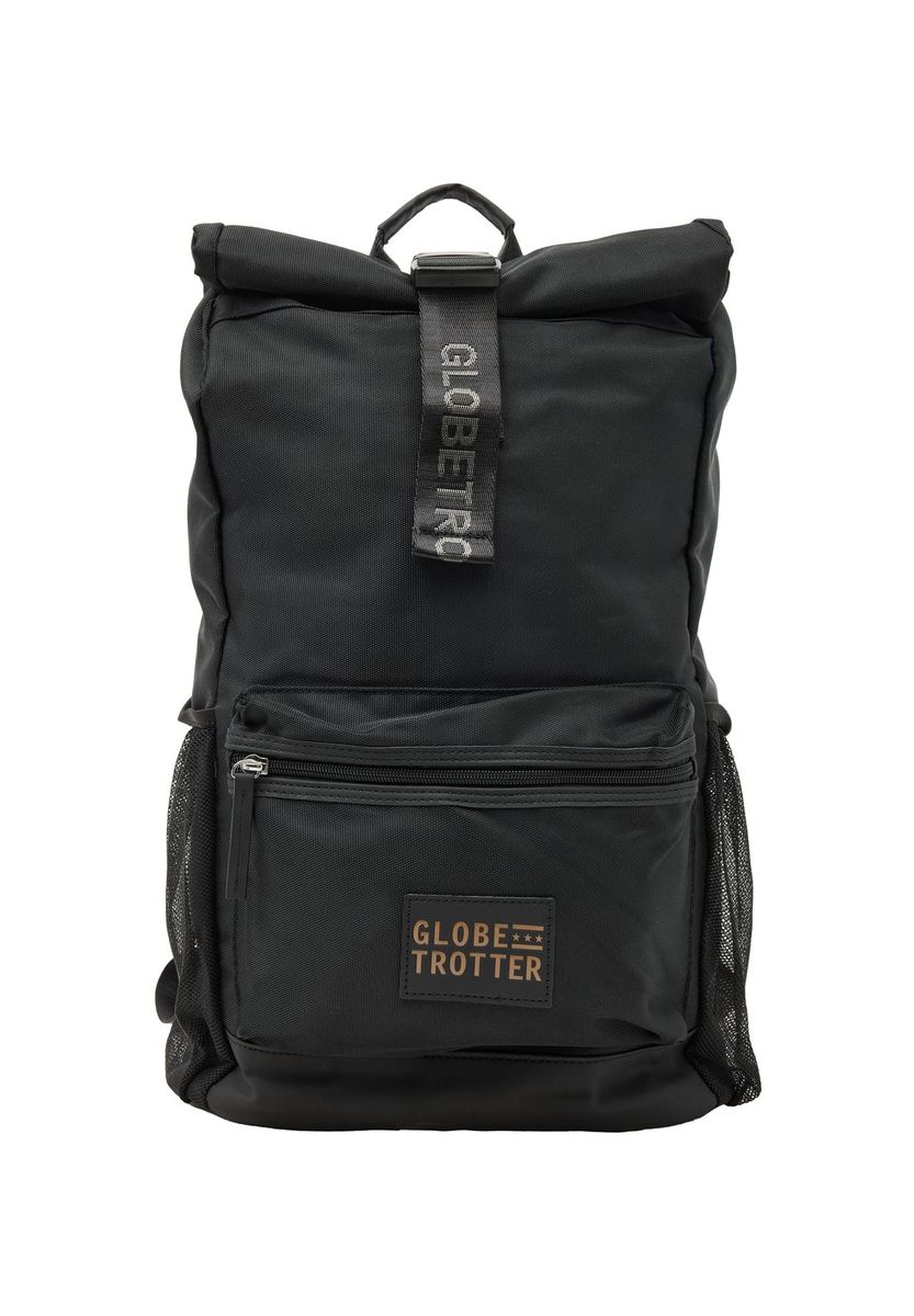 Vielseitiger schwarzer Rolltop-Rucksack