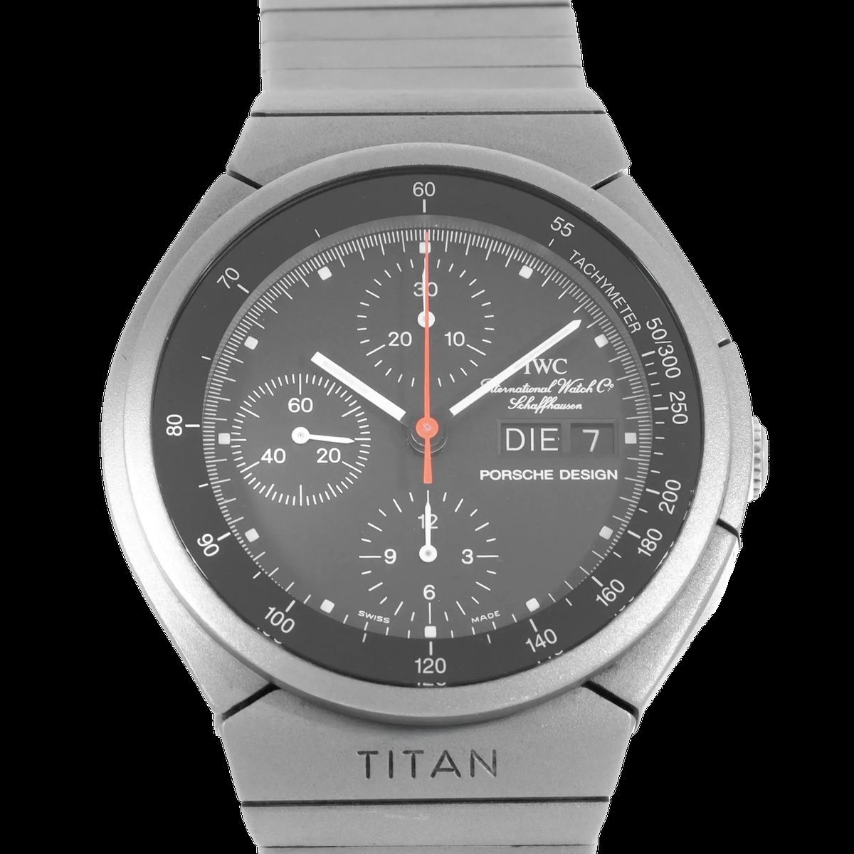 Schwarze Chronograph Porsche Design Uhr