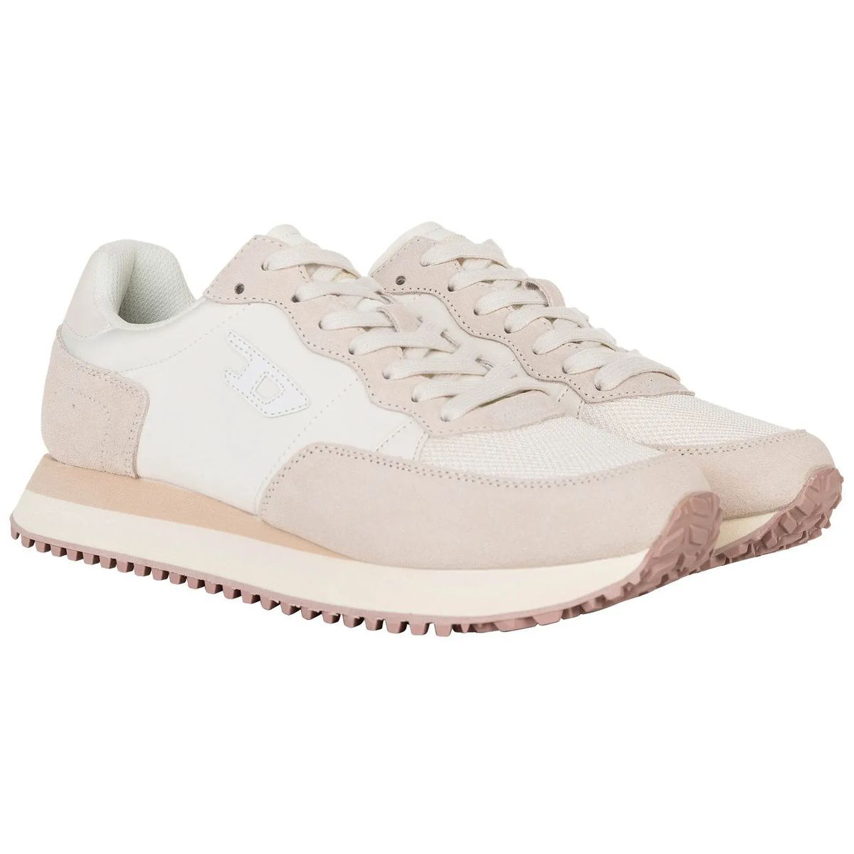 Beige Diesel S-D-Light Low-Top Sneaker