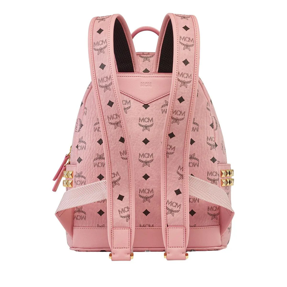 Rucksack mit Monogramm und Nieten