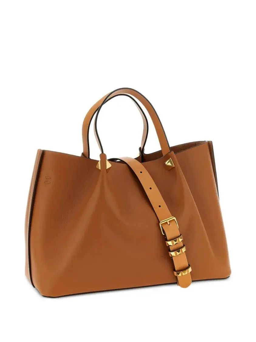 Elegante strukturierte Leder-Tragetasche