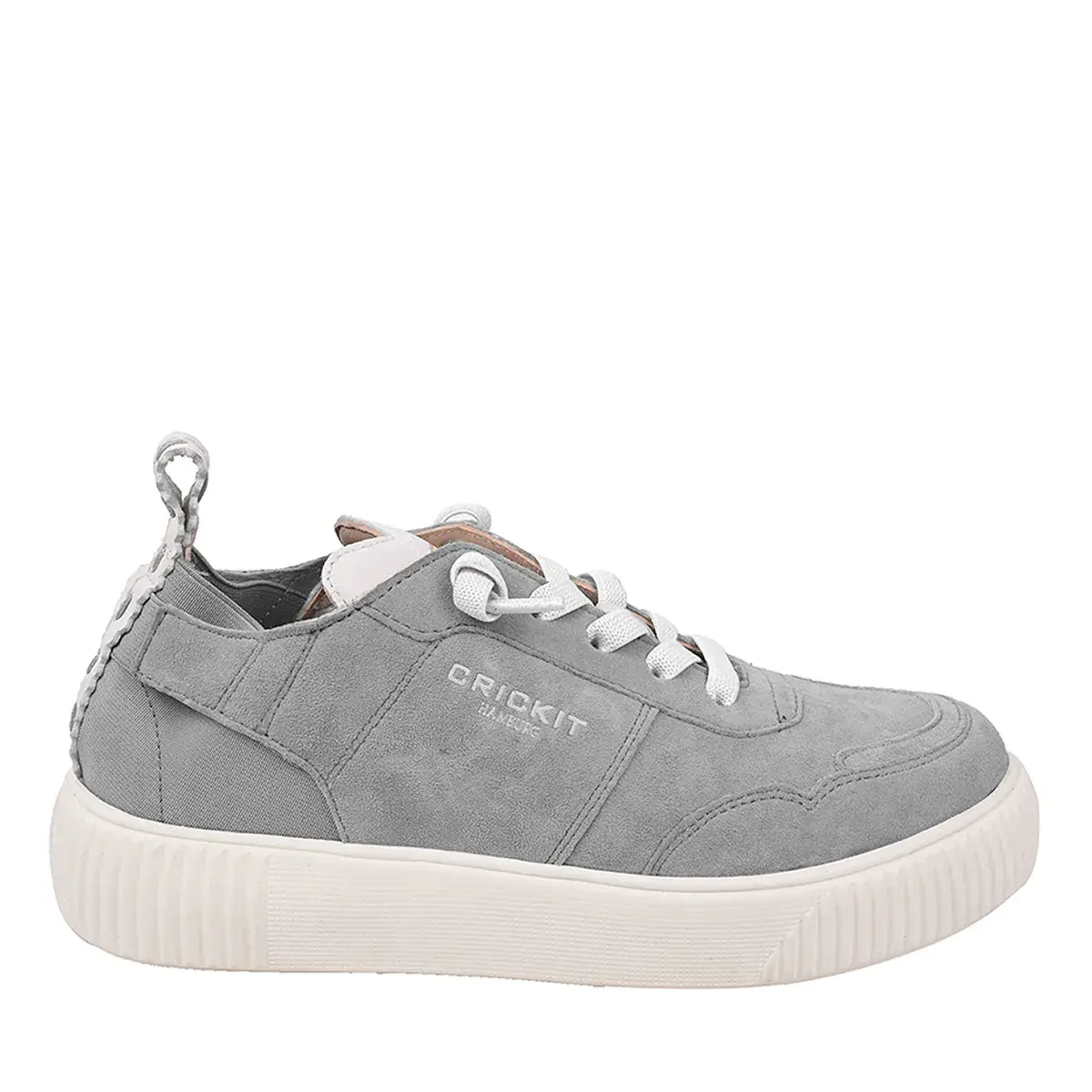 Graue Wildleder-Sneakers