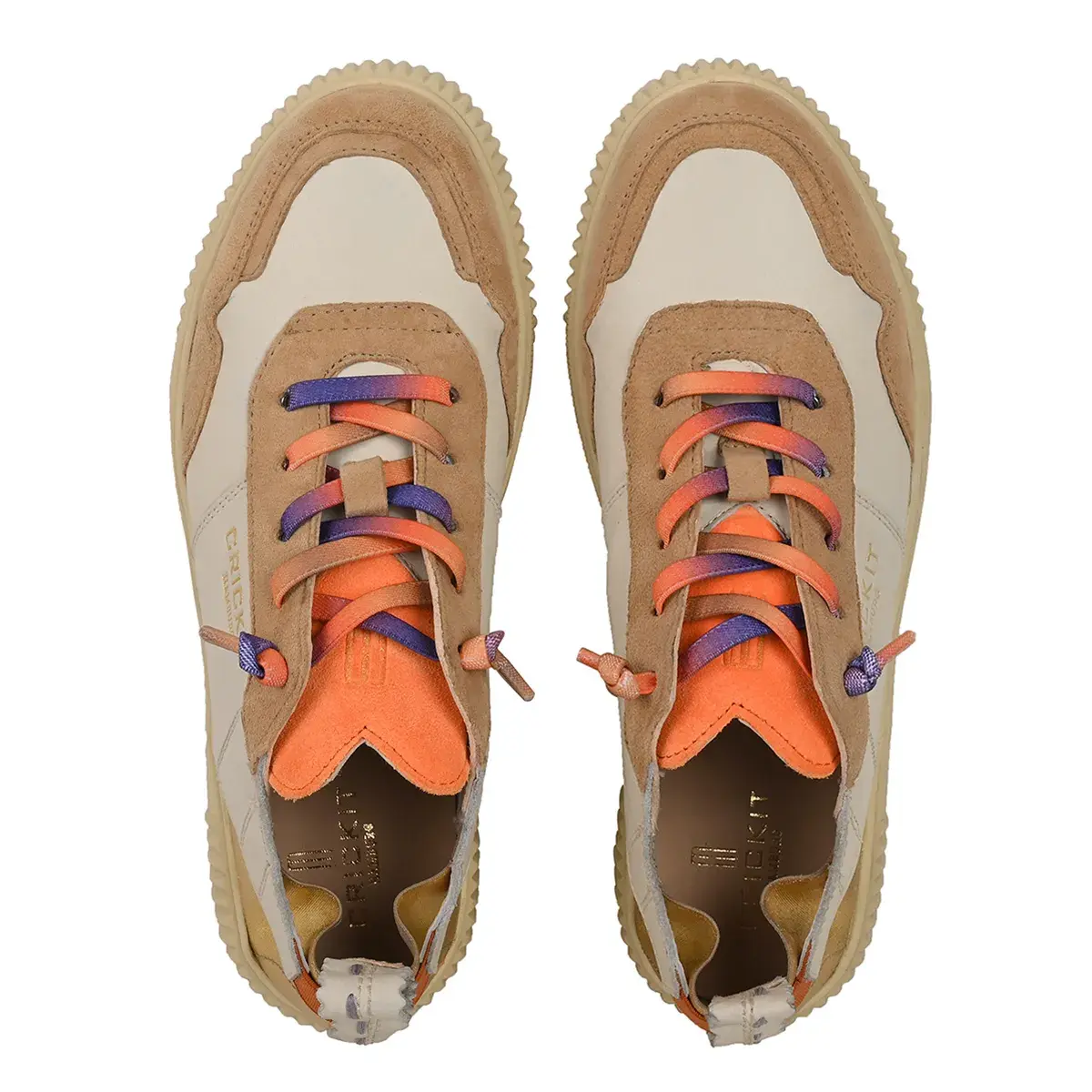 Low-Top Leder- und Wildleder-Sneaker