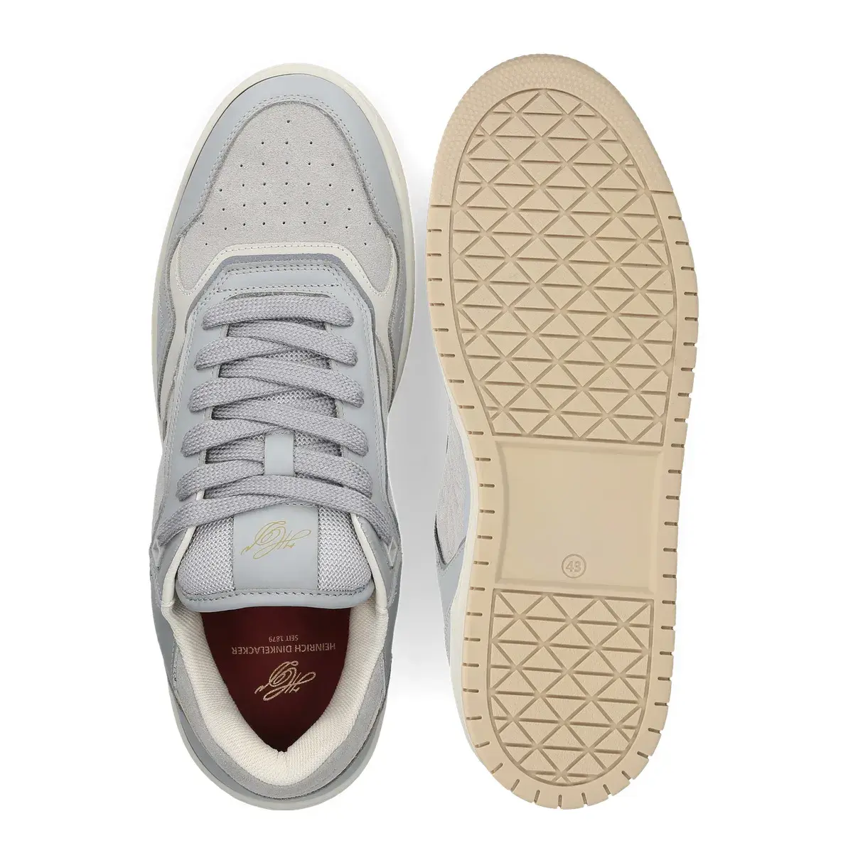 Low-Top Sneaker aus Leder und Wildleder