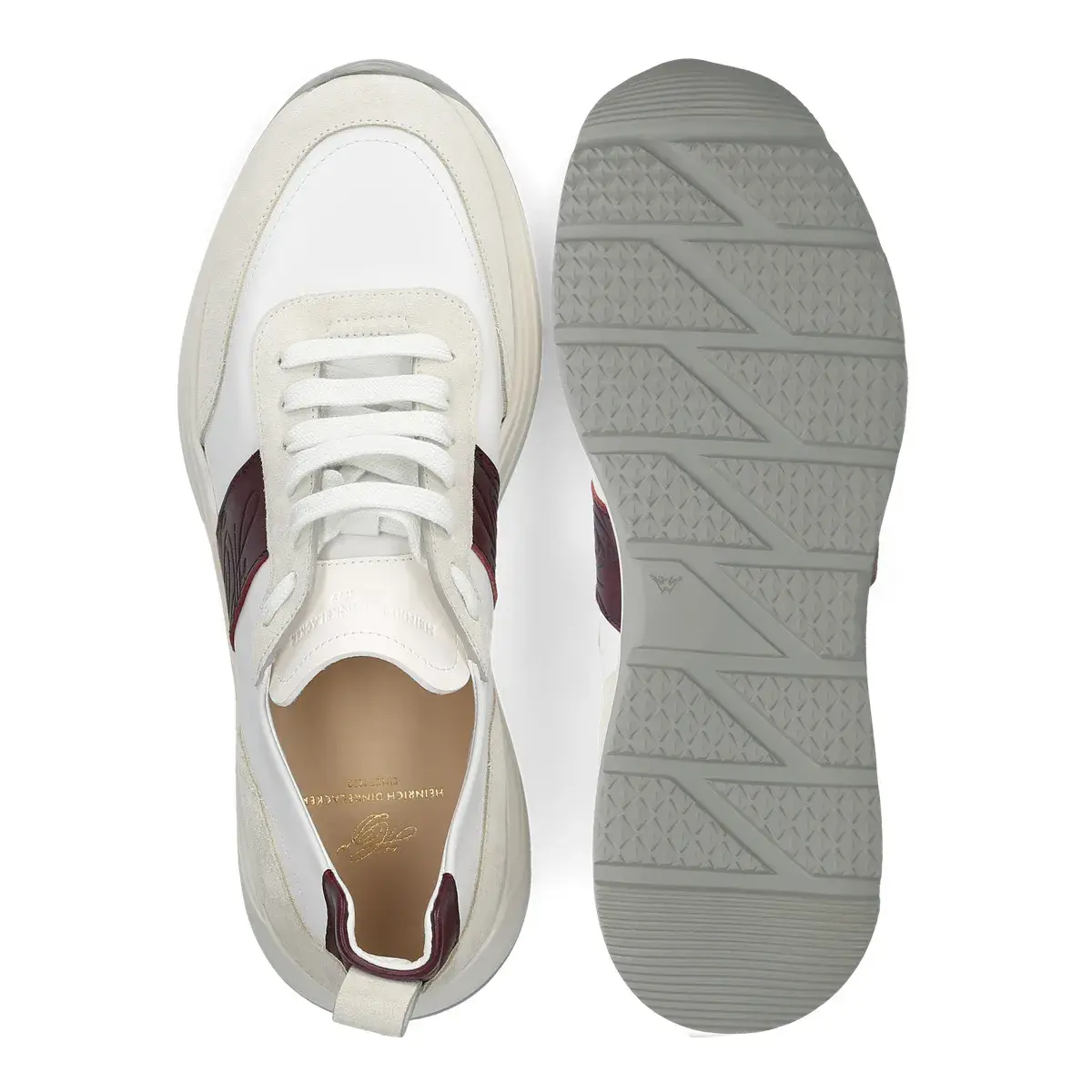 Leder Low-Top Mode Sneaker