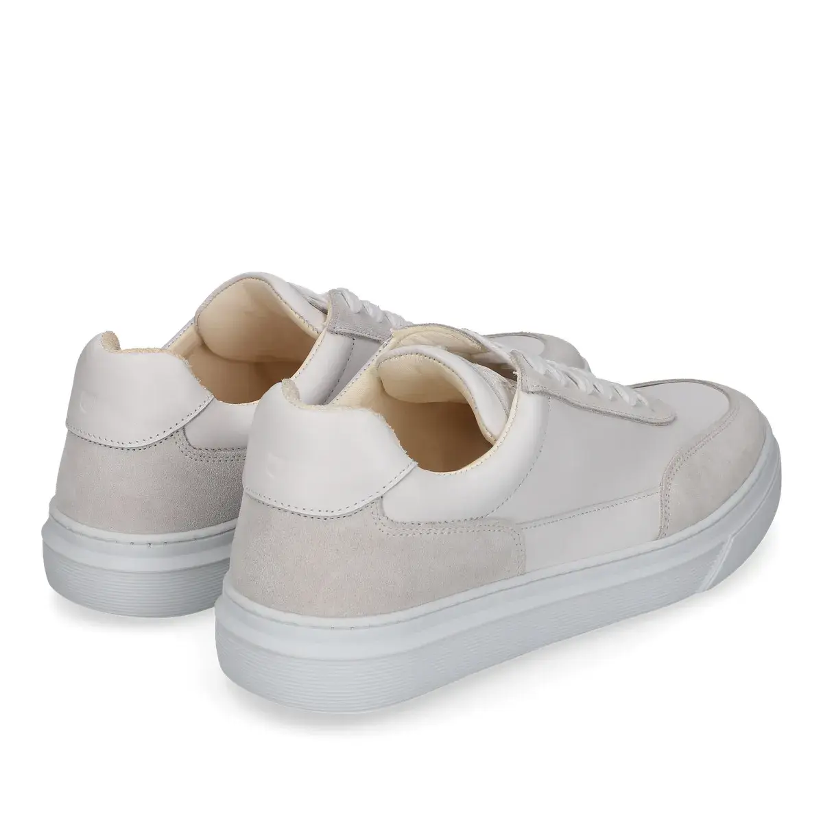 Low-Top Sneaker aus Leder und Wildleder