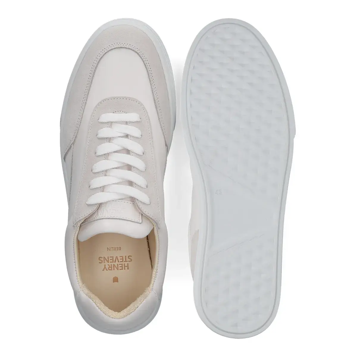 Low-Top Sneaker aus Leder und Wildleder