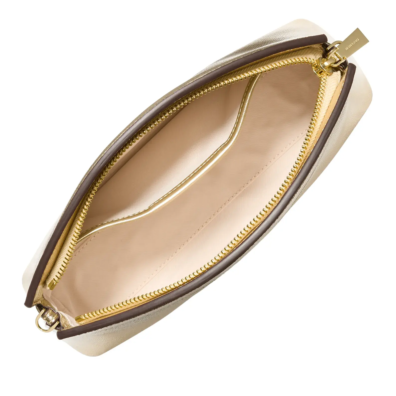 Metallische Dome Chain Crossbody Clutch