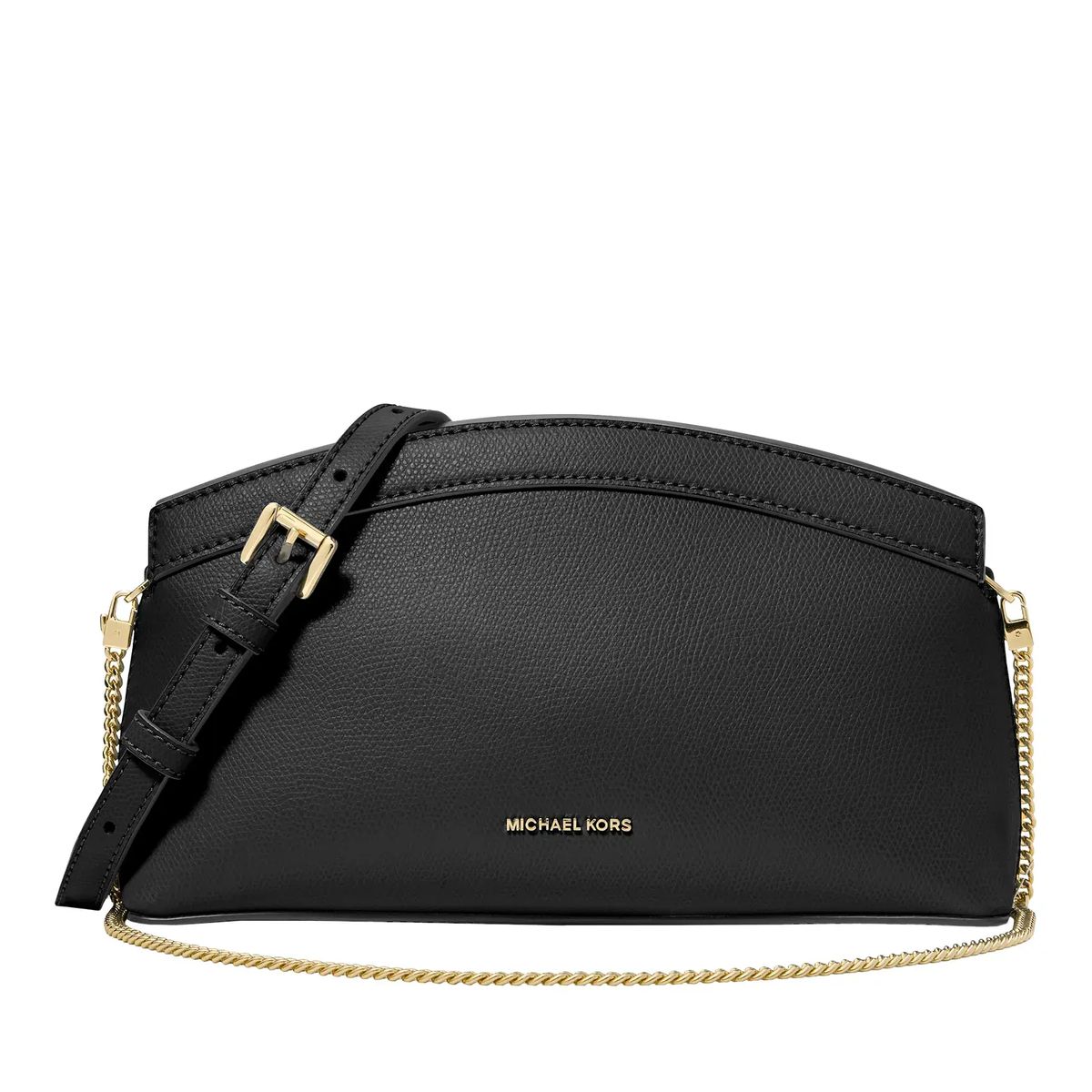 Leder Crossbody Clutch mit Kettenriemen