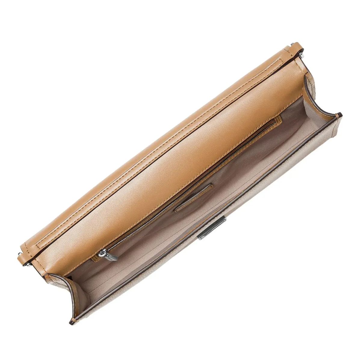 Elegante Leder-Clutch mit Kettenriemen