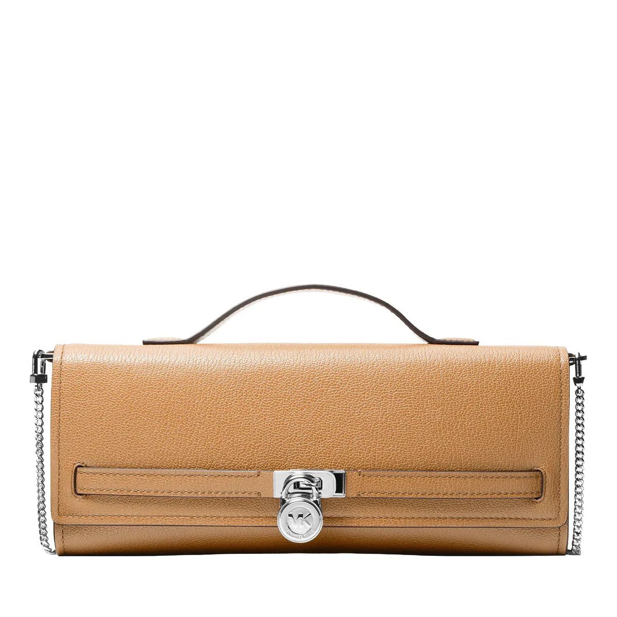 Elegante Leder-Clutch mit Kettenriemen