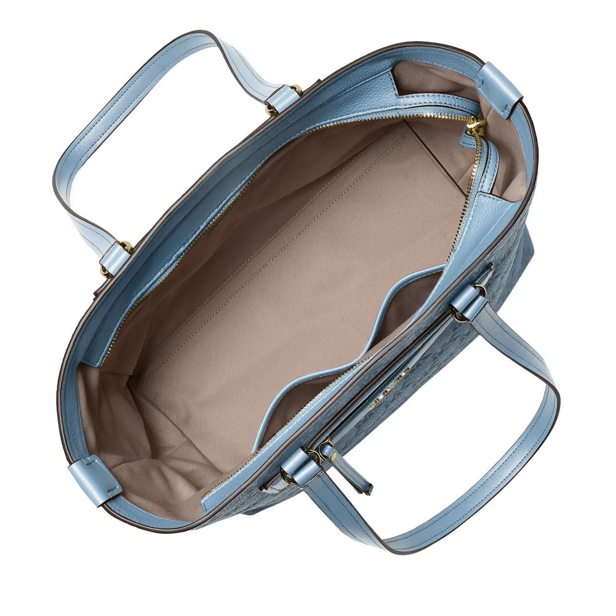 Monogrammgeprägte Leder Tote Bag