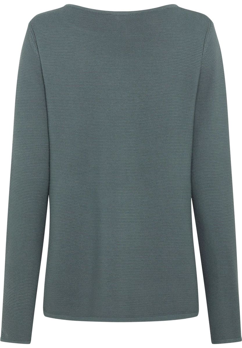 Klassisches Langarmshirt mit U-Boot-Ausschnitt