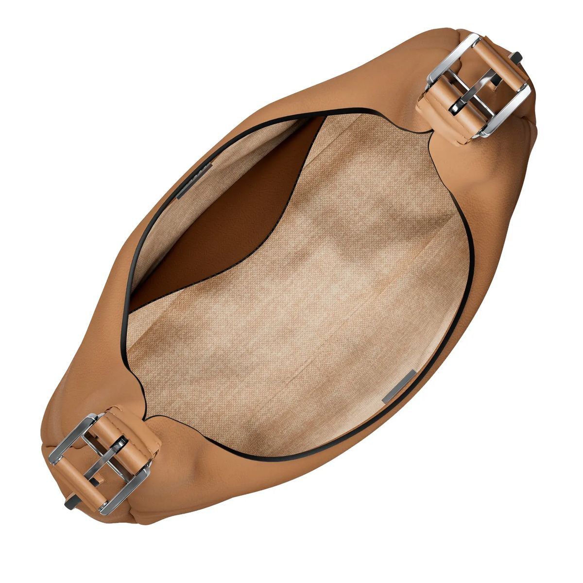 Klassische Leder Hobo Schultertasche