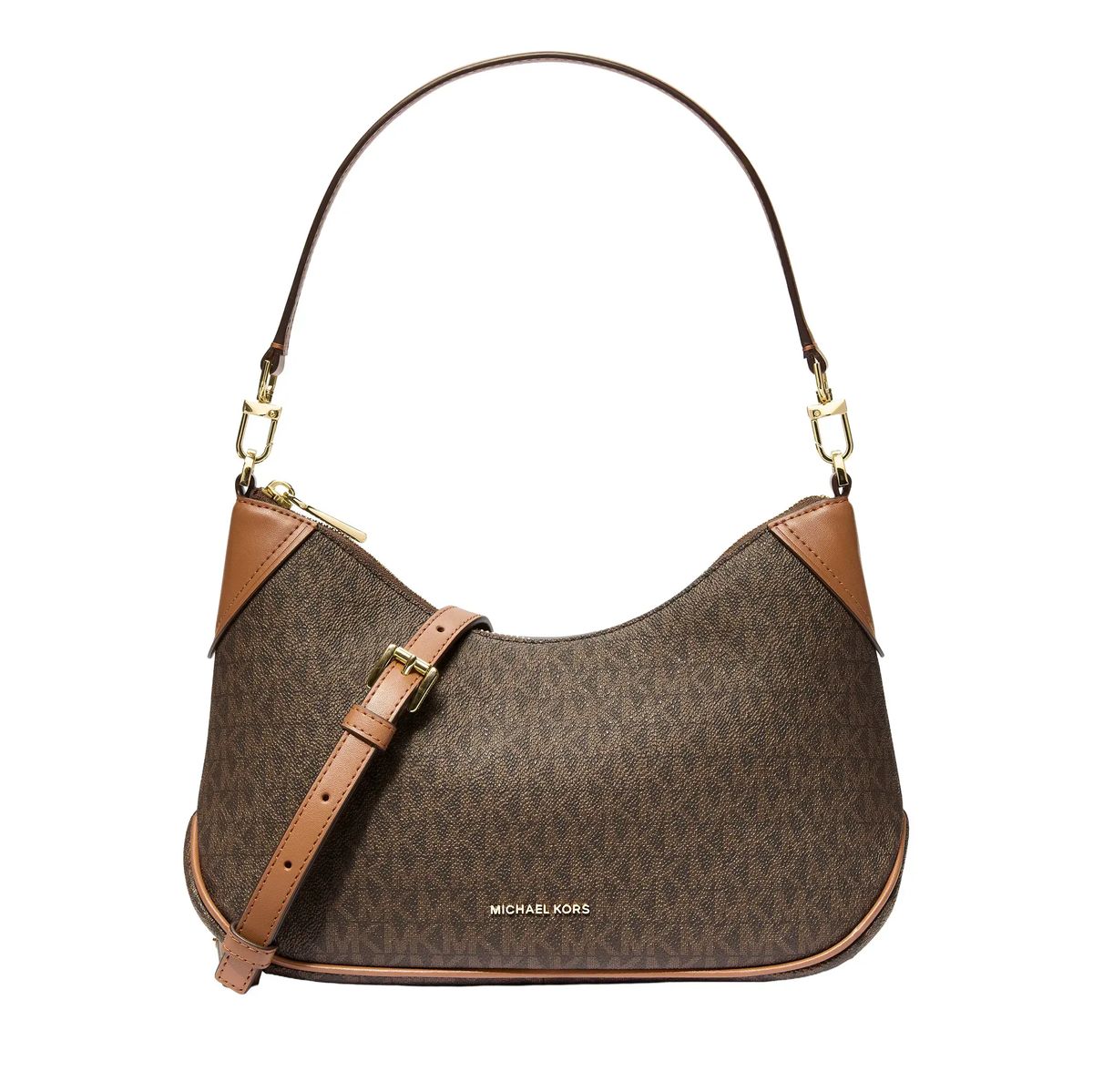 Hobo Schultertasche mit Signaturmuster